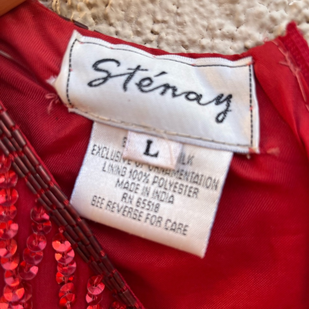 Vintage 80’s/90’s red sequin dress - Picture 4 of 12